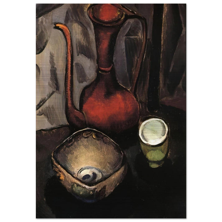 STILL LIFE WITH RED TEA KETTLE - Man Ray Brushed Aluminum Print - 70x100 cm / 28x40 inches | Man Ray Aluminum Print | Man Ray Prints
