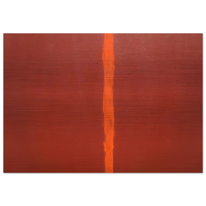 Onement III - Barnett Newman Brushed Aluminum Print - 70x100 cm / 28x40 inches | Barnett Newman Aluminum Print | Barnett Newman Prints
