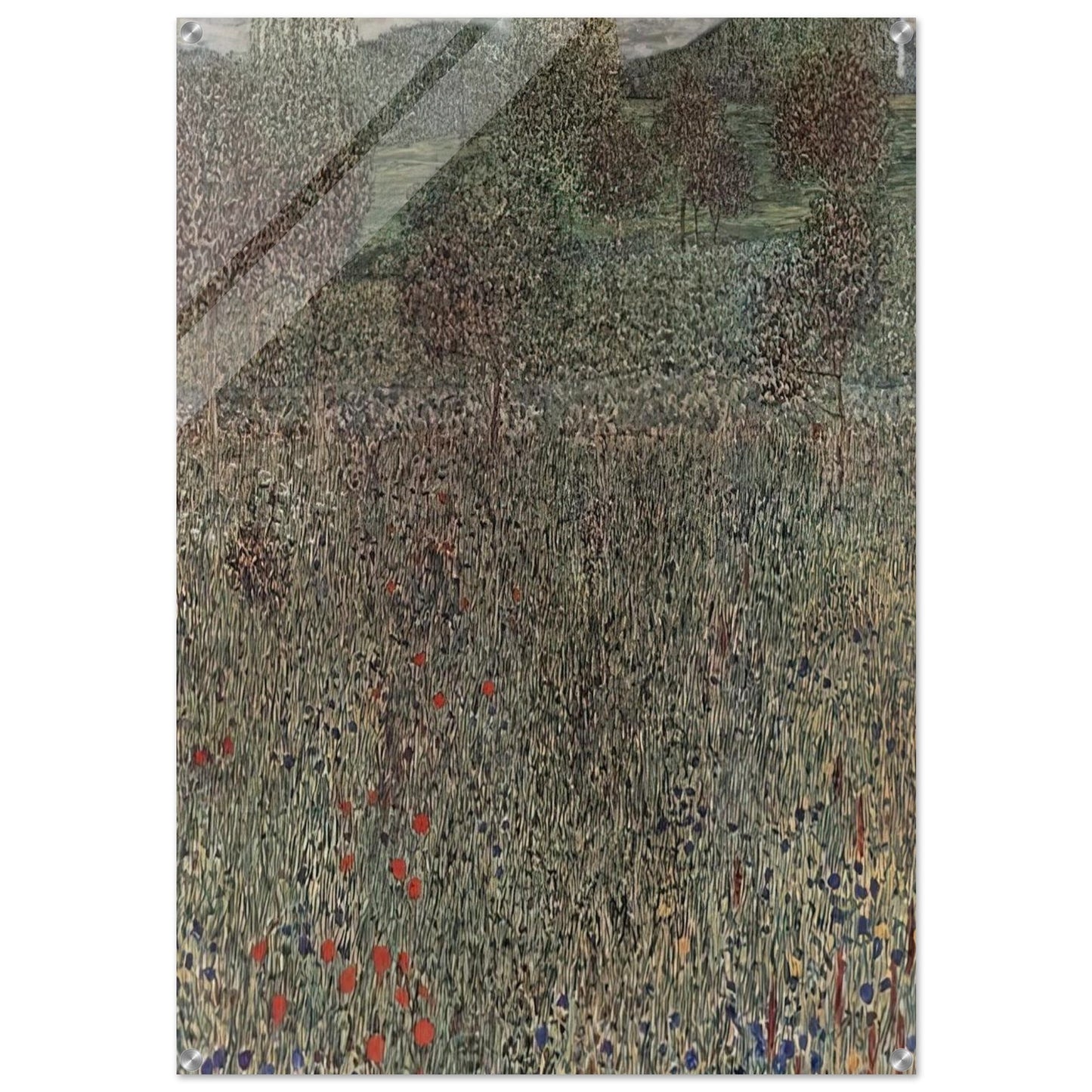 BLOOMING FIELD - Gustav Klimt Acrylic Print - 70x100 cm / 28x40″ inches