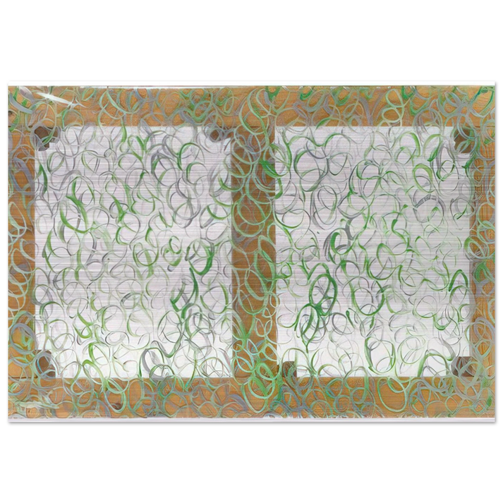 Verdeargento - 1969 - Carla Accardi Brushed Aluminum Print - 70x100 cm / 28x40 inches | Carla Accardi Aluminum Print | Carla Accardi Prints