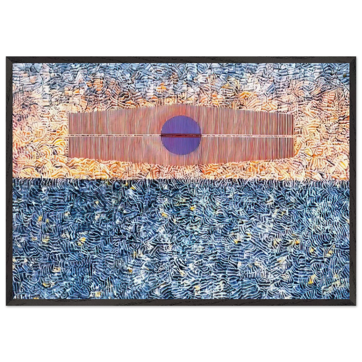 Silent Protest - 1976 - Jimmy Ernst 70x100 cm / 28x40 inches Framed Art Print – Black Wooden Frame