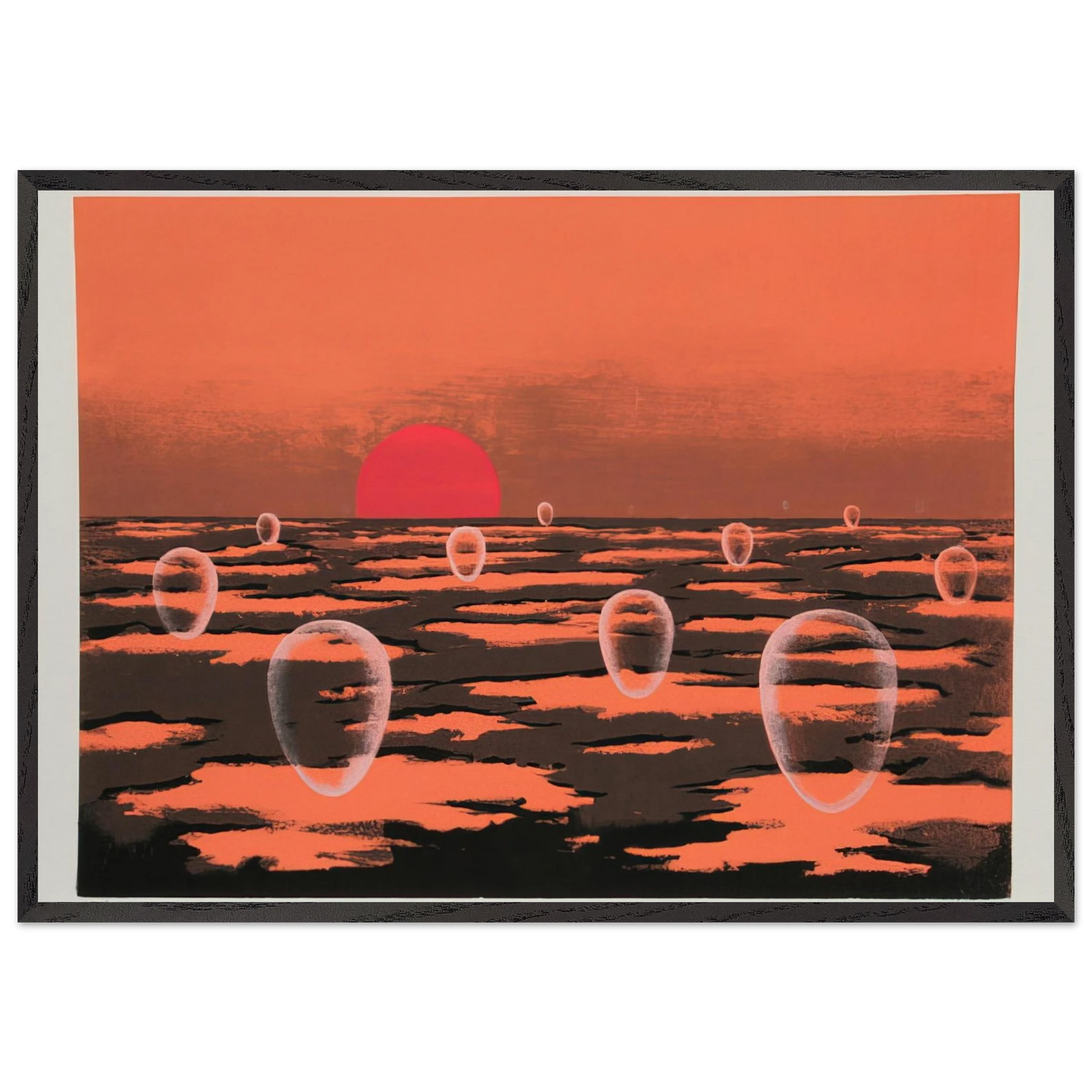 Eschantos 28 - 1977 - Clarence Holbrook Carter 70x100 cm / 28x40 inches Framed Art Print – Black Wooden Frame