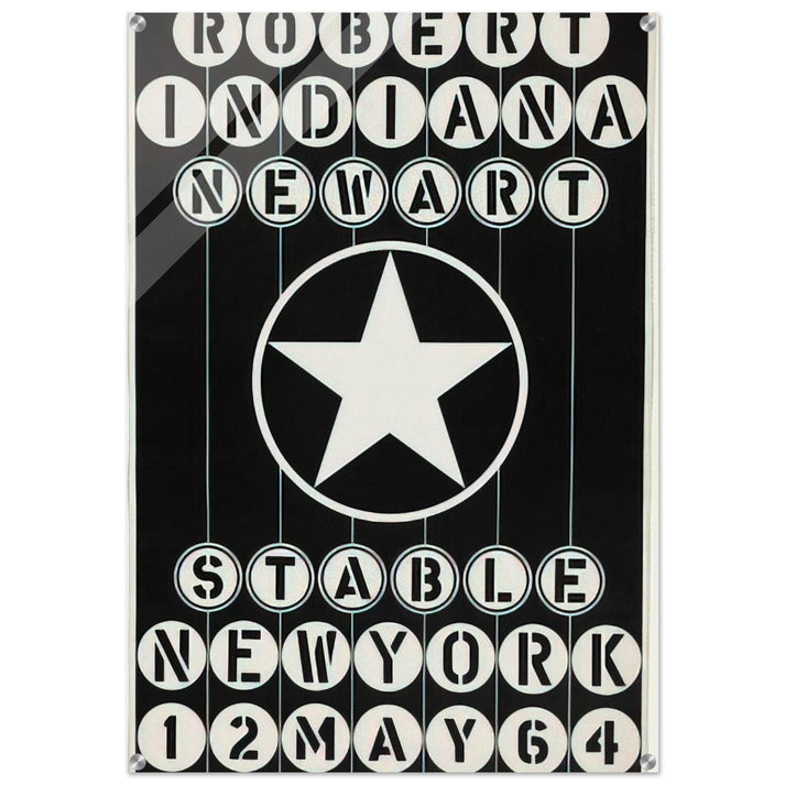 Robert Indiana, New Art, Stable New York - Robert Indiana Acrylic Print - 70x100 cm / 28x40″ inches | Robert Indiana Wall Art | Robert Indiana Prints