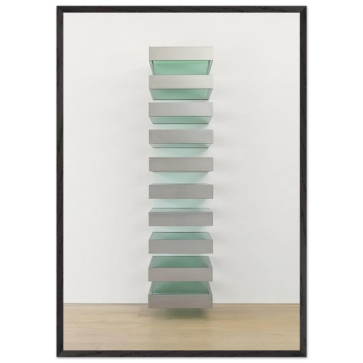 Untitled Bernstein 89-1 - 1989 - Donald Judd 70x100 cm / 28x40 inches Framed Art Print – Black Wooden Frame