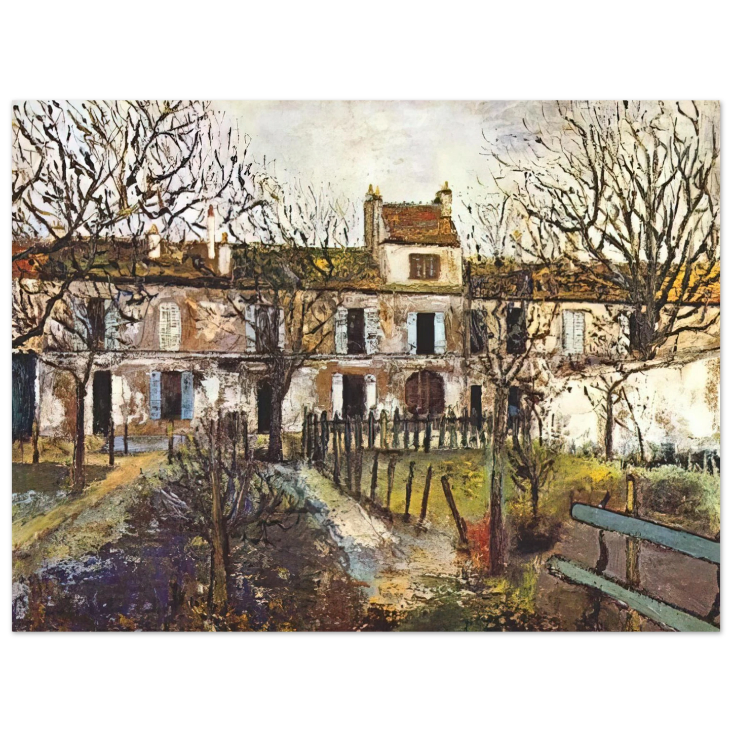 Maurice Utrillo - THE GARDEN AT MONTMAGNY Fine Art Poster - Default Title