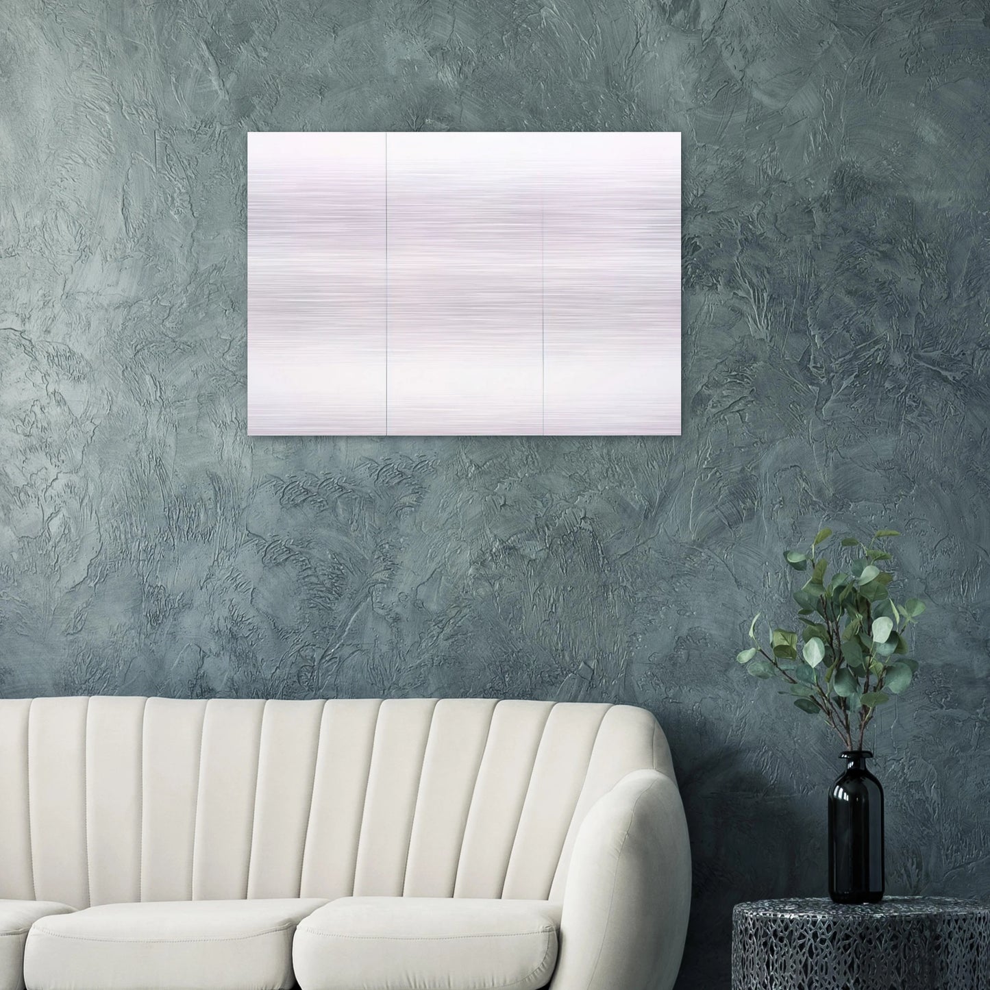 WHITE PAINTING THREE PANEL 1951 - Robert Rauschenberg Brushed Aluminum Print - 70x100 cm / 28x40 inches | Robert Rauschenberg Aluminum Print | Robert Rauschenberg Prints