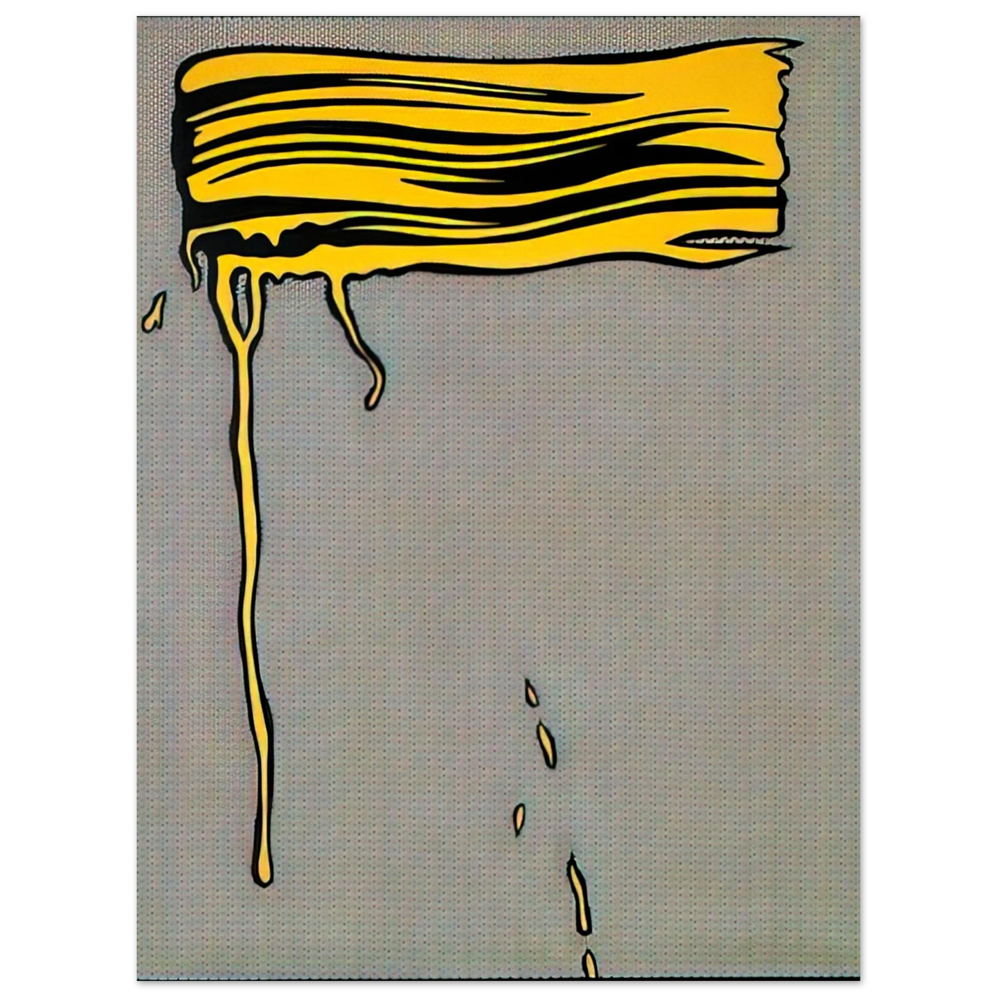 Roy Lichtenstein - YELLOW BRUSHSTROKE I 1965 Fine Art Poster - Default Title