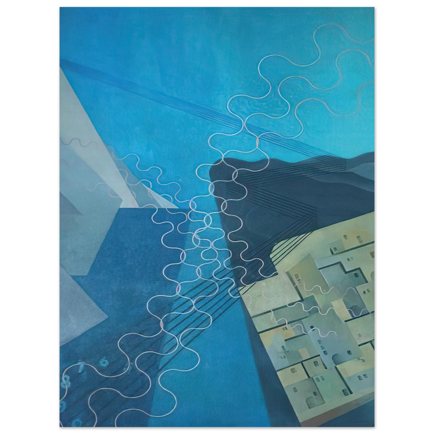 Benedetta Cappa - Synthesis of Telegraphic and Telephonic Communications - 1933 - 1934 Palermo, Sicily, Italy Fine Art Poster - Default Title