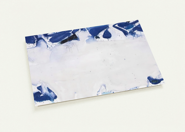 Composition in Blue and White By Sam Francis Pack of 10 Post Cards | Sam Francis Post Cards | A6 (10.5 x 14.8 cm) - 4.1 x 5.8 inches