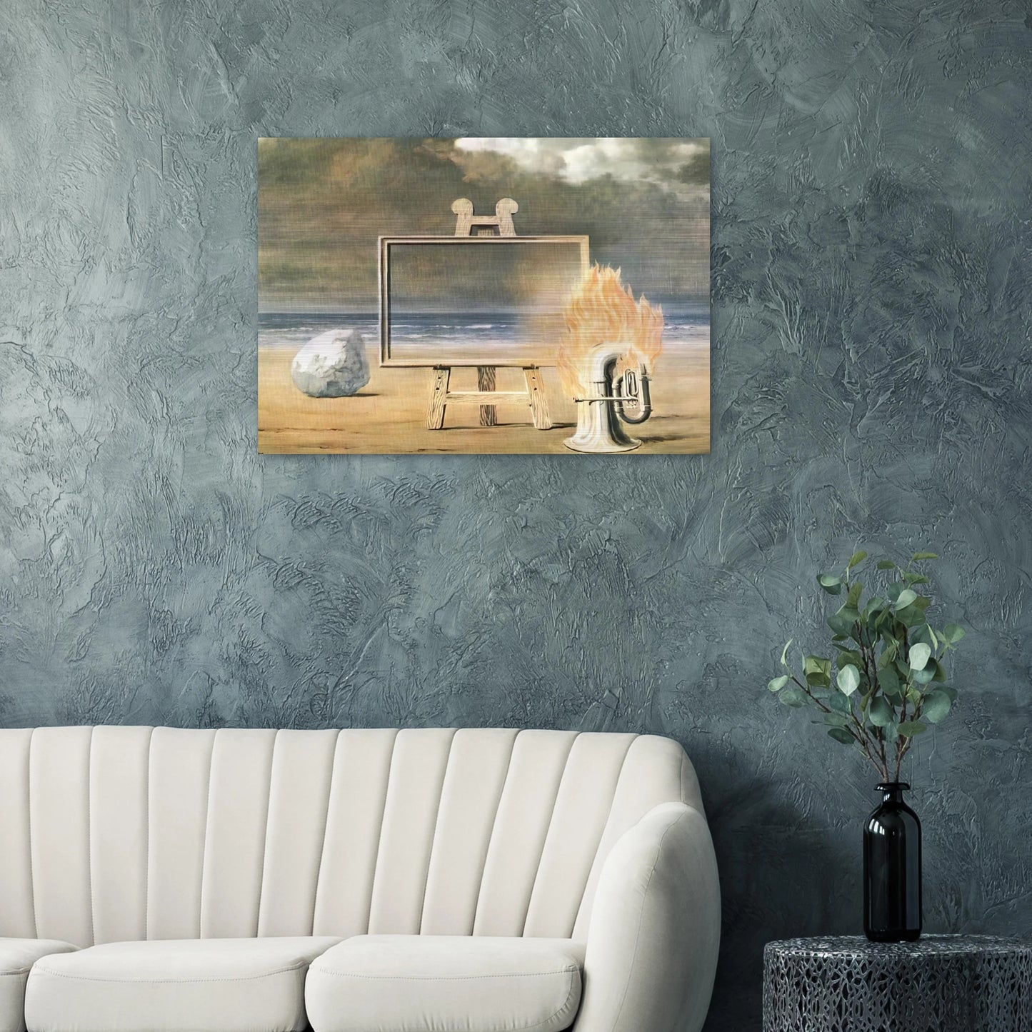 THE FAIR CAPTIVE 1947 - Rene Magritte Brushed Aluminum Print - 70x100 cm / 28x40 inches | Rene Magritte Aluminum Print | Rene Magritte Prints