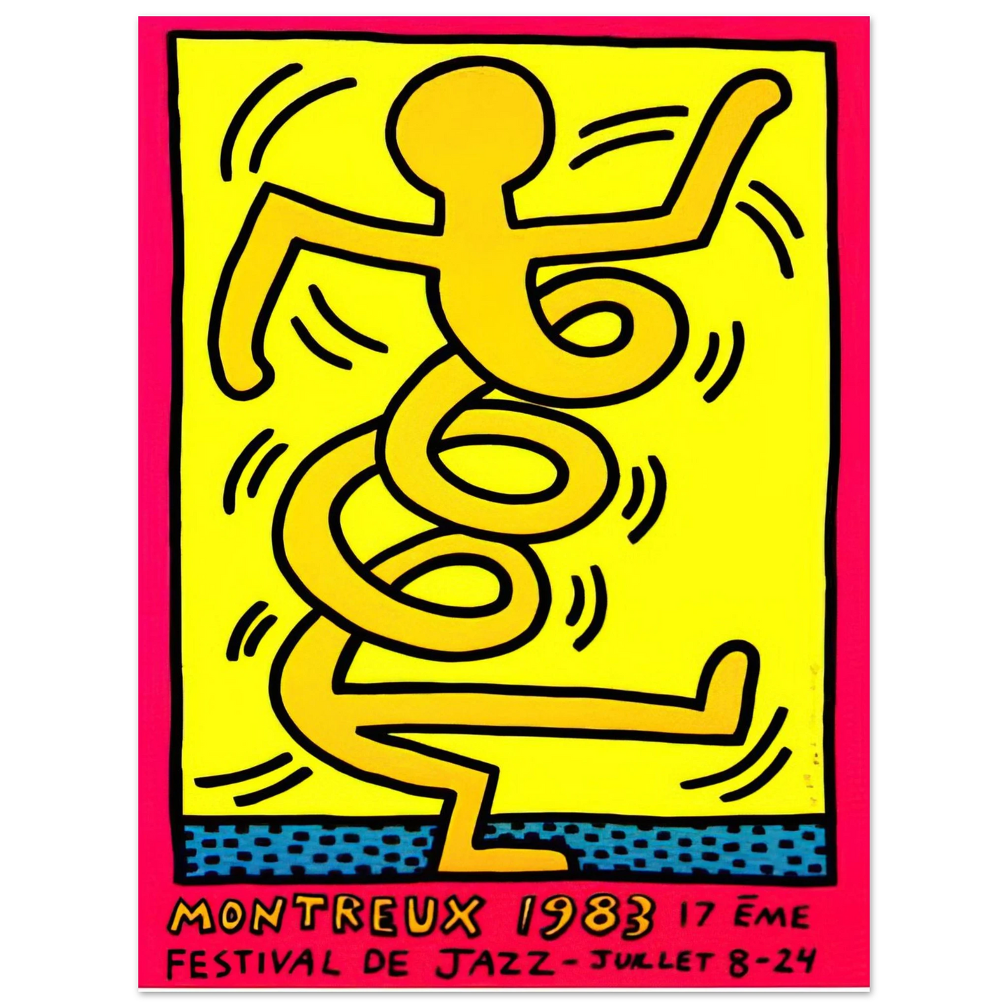 Keith Haring - MONTREUX 1983 Fine Art Poster - Default Title