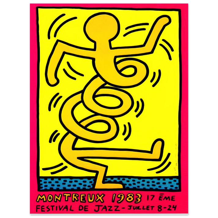 Keith Haring - MONTREUX 1983 75x100 cm / 30x40inches Fine Art Poster