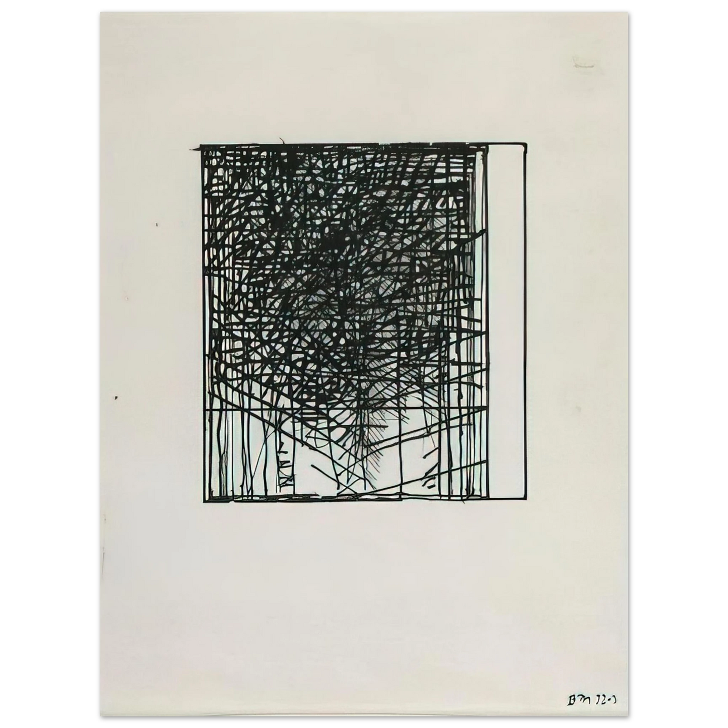 Brice Marden - Suicide Note - 1973 Fine Art Poster - Default Title