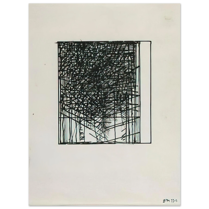 Brice Marden - Suicide Note - 1973 75x100 cm / 30x40inches Fine Art Poster