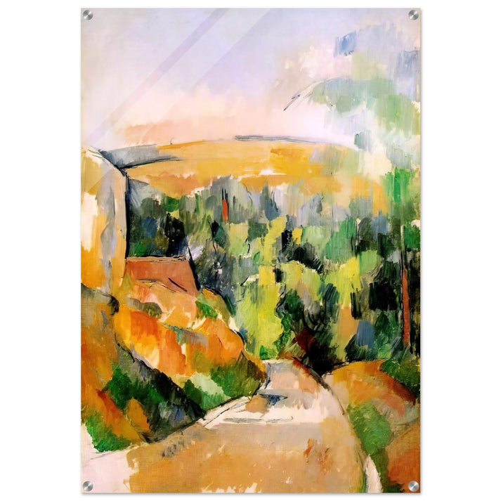 The Bend in the road - Paul Cézanne Acrylic Print - 70x100 cm / 28x40″ inches