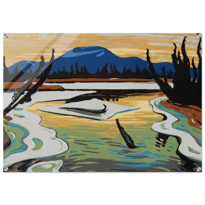 Smart River Alaska - 1945 - A.Y. Jackson Acrylic Print - 70x100 cm / 28x40″ inches | A.Y. Jackson Wall Art | A.Y. Jackson Prints