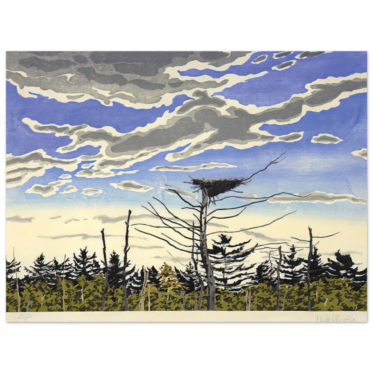 Neil Welliver - Osprey’s Nest - 1980 Fine Art Poster - Default Title