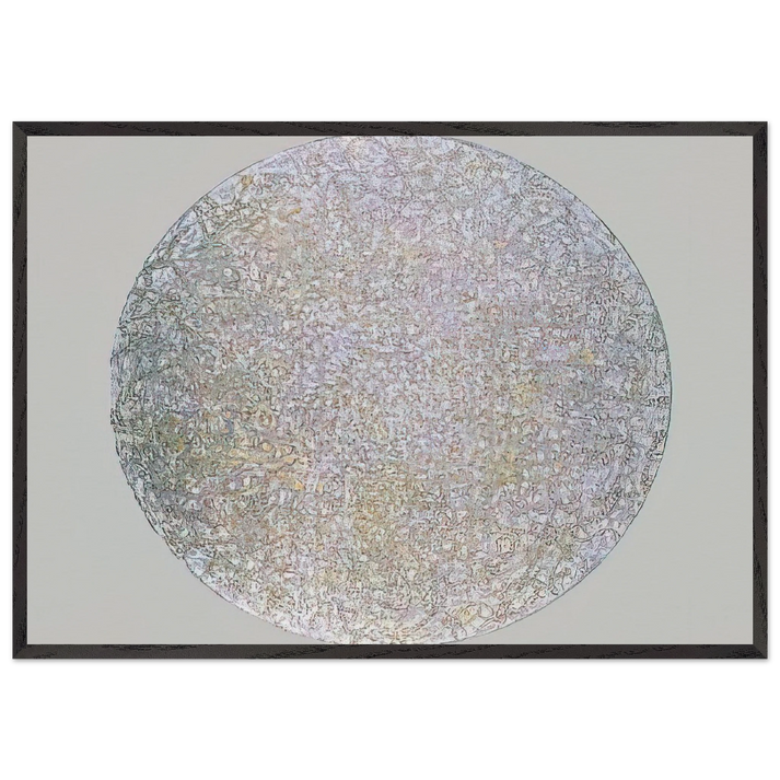 Palm Sight - 1991 - Richard Pousette-Dart 70x100 cm / 28x40 inches Framed Art Print – Black Wooden Frame