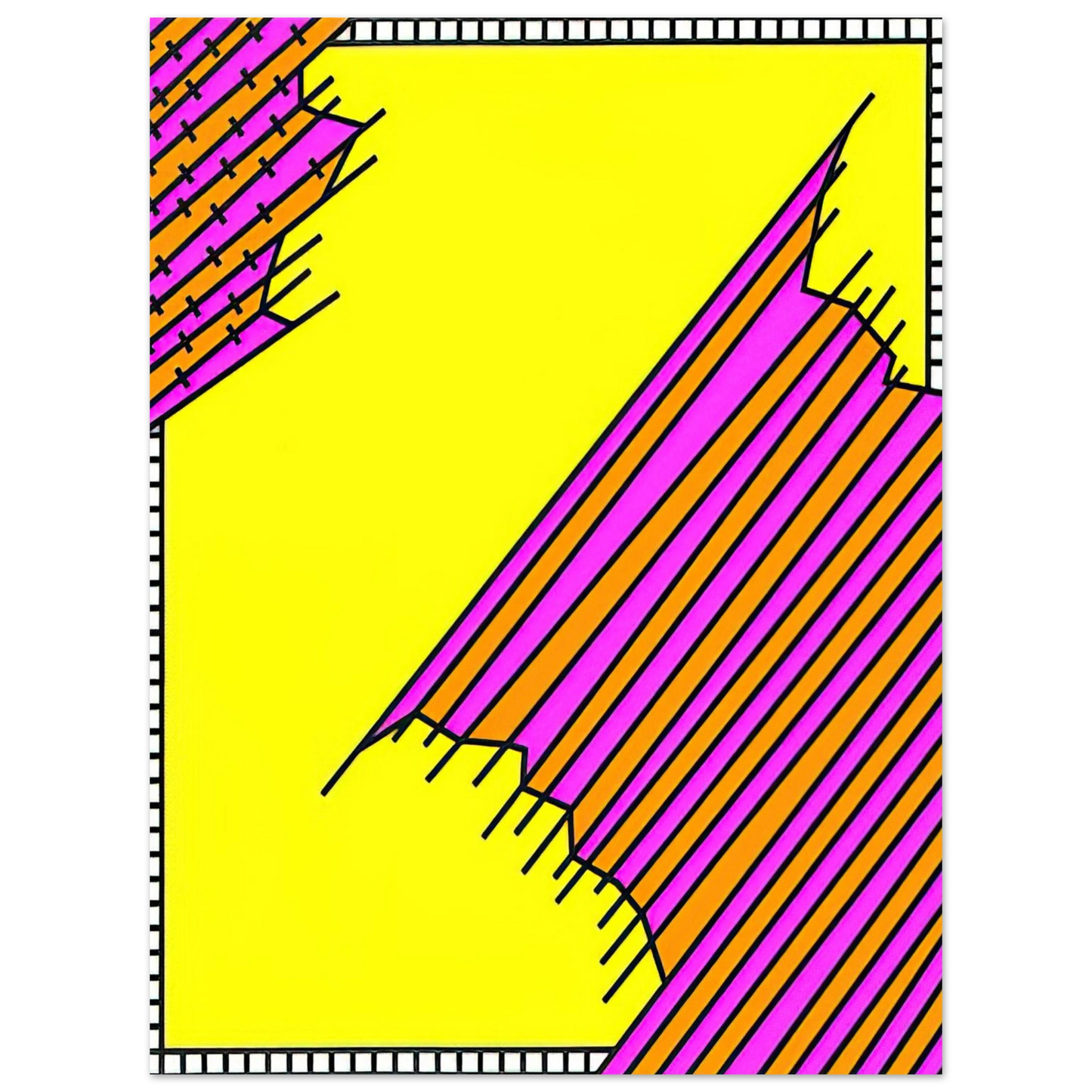 Nicholas Krushenick - Crossover - 1972 Fine Art Poster - Default Title