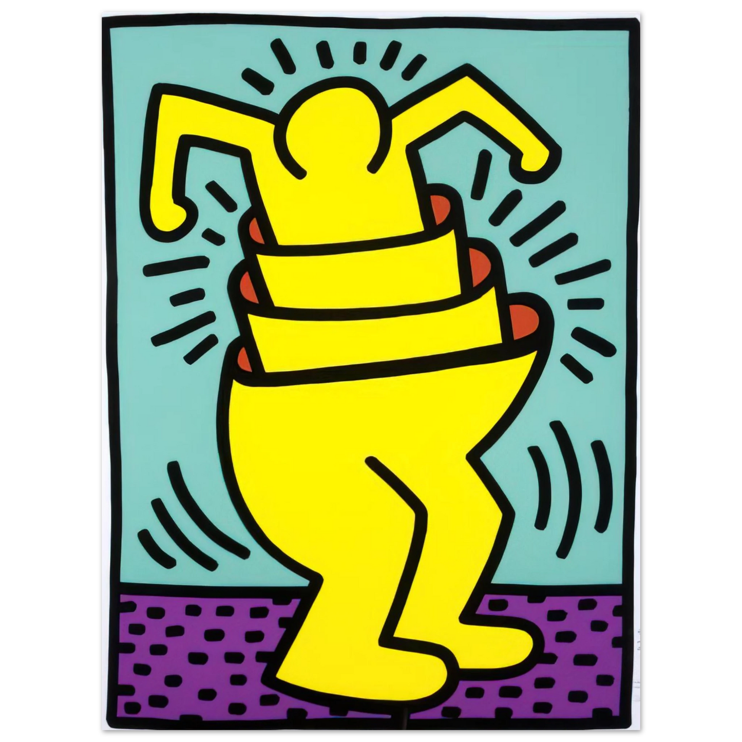 Keith Haring - UNTITLED 1989 Fine Art Poster - Default Title