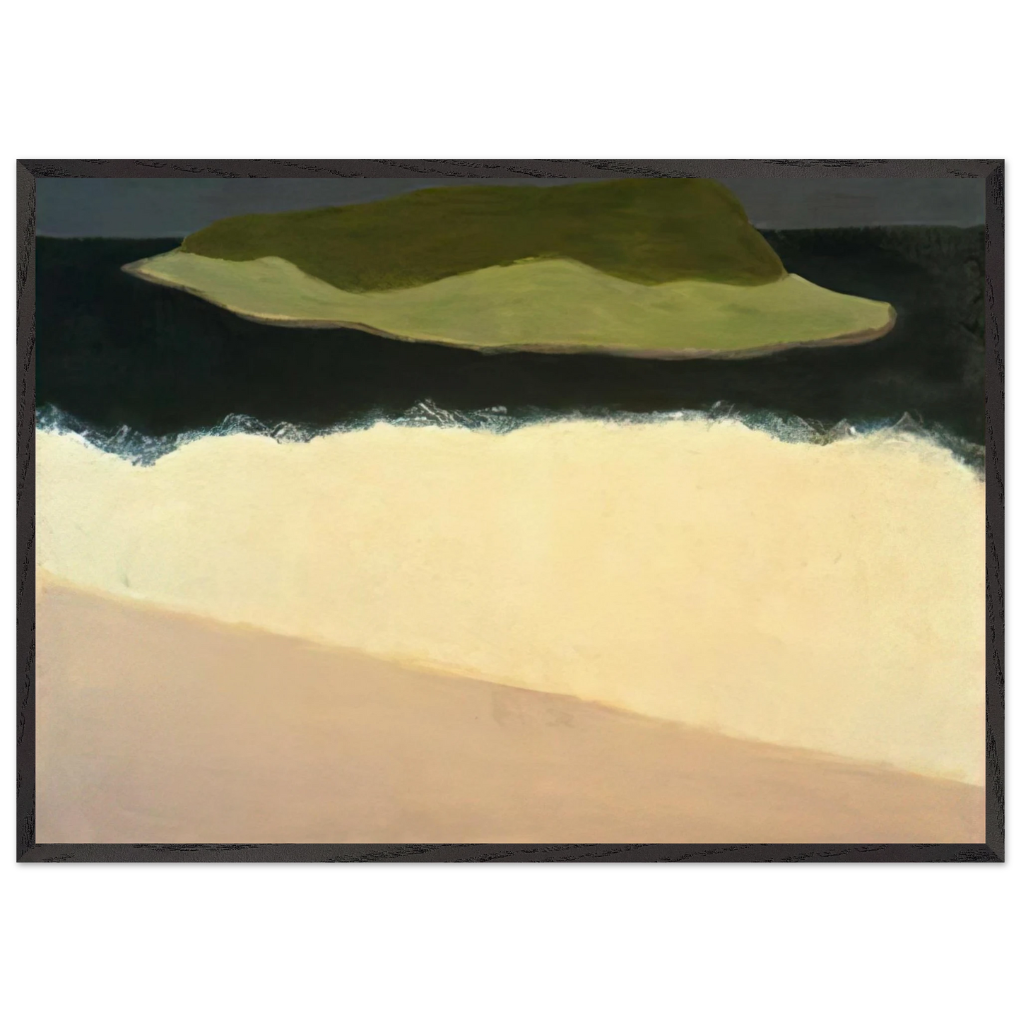 Offshore Island - 1958 - Milton Avery Framed Art Print – Black Wooden Frame - Default Title - -Framed Art Print