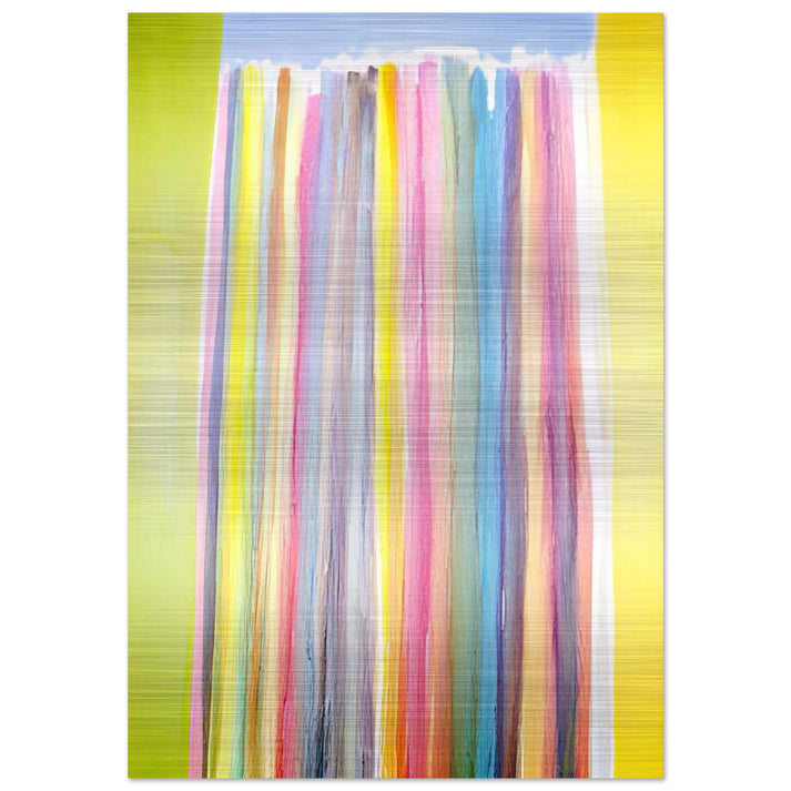 Oriole Sky - 1972 - Ronnie Landfield Brushed Aluminum Print - 70x100 cm / 28x40 inches | Ronnie Landfield Aluminum Print | Ronnie Landfield Prints