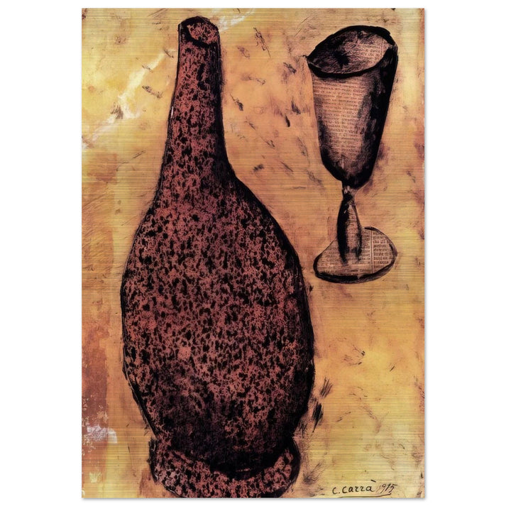 IL FIASCO 1915 - Carlo Carra Brushed Aluminum Print - 70x100 cm / 28x40 inches | Carlo Carra Aluminum Print | Carlo Carra Prints