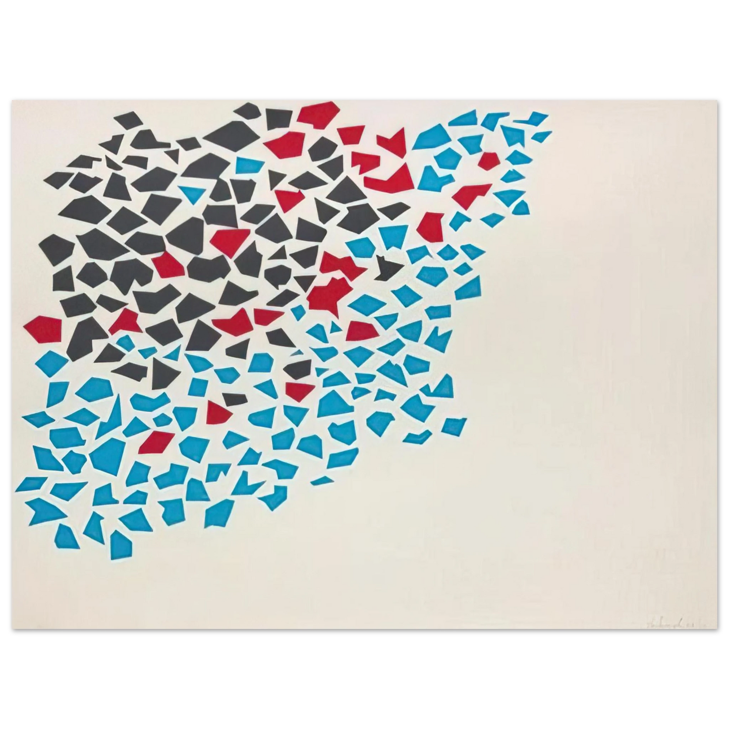 Robert Goodnough - Abstract Composition - 1980 Fine Art Poster - Default Title