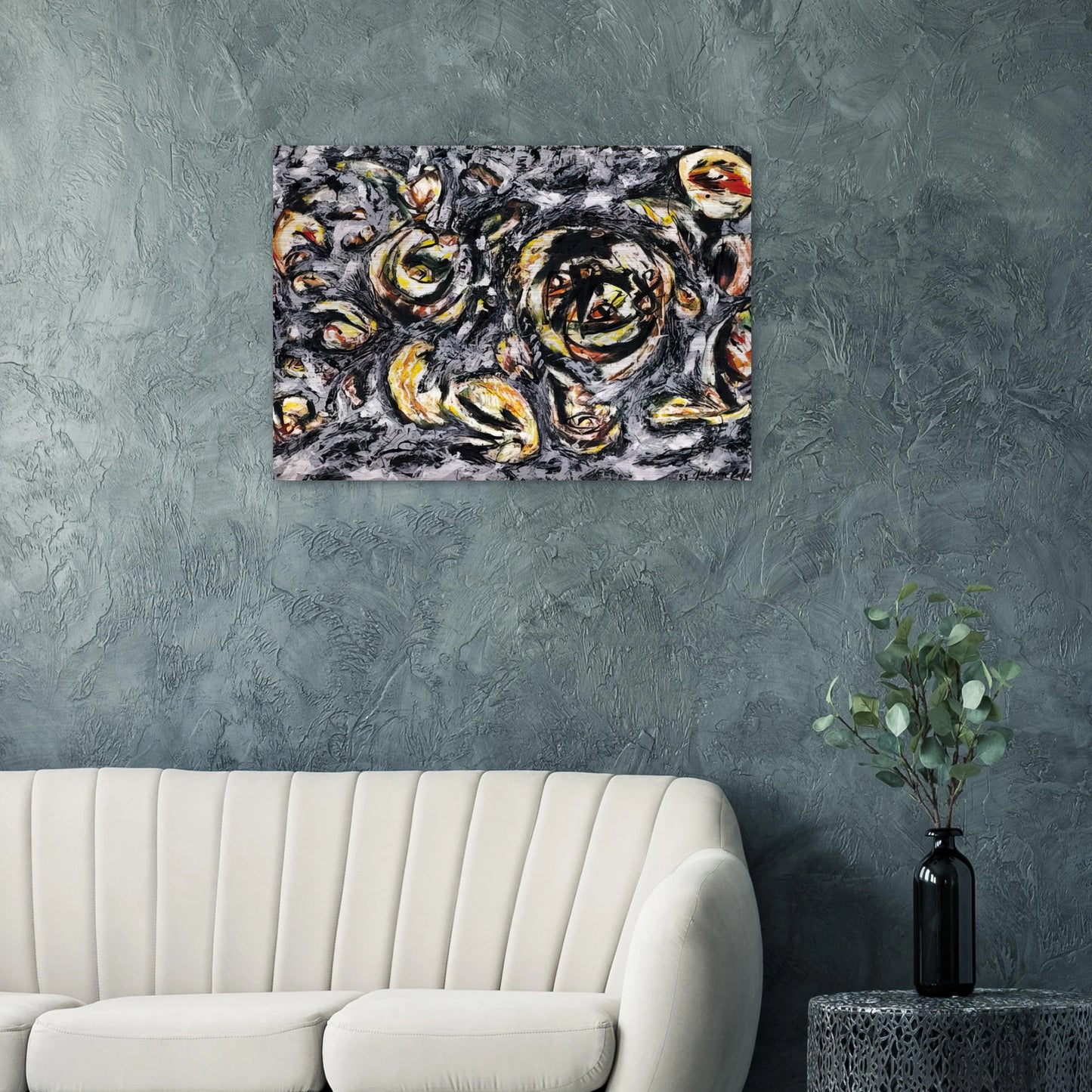 OCEAN GREYNESS 1953 - Jackson Pollock Brushed Aluminum Print - 70x100 cm / 28x40 inches | Jackson Pollock Aluminum Print | Jackson Pollock Prints