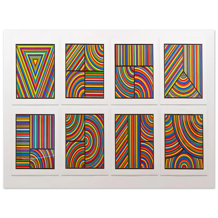 Sol LeWitt - Color Bands Wadsworth Portfolio 75x100 cm / 30x40inches Fine Art Poster