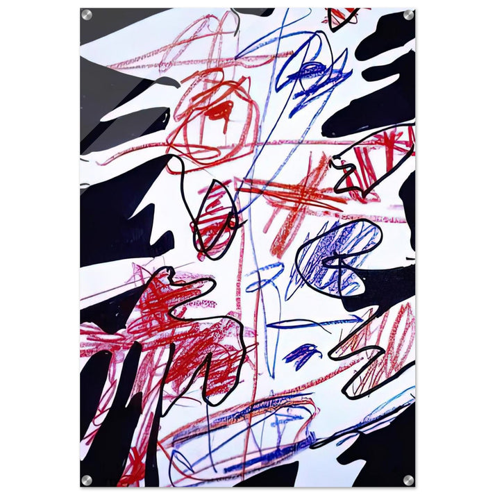 ACTIVATION XLVII - Jean Dubuffet Acrylic Print - 70x100 cm / 28x40″ inches