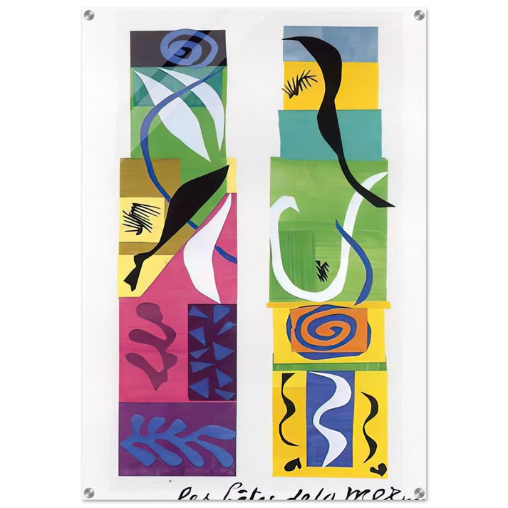 THE MARITIME WILDLIFE 1950 - Henri Matisse Acrylic Print - 70x100 cm / 28x40″ inches