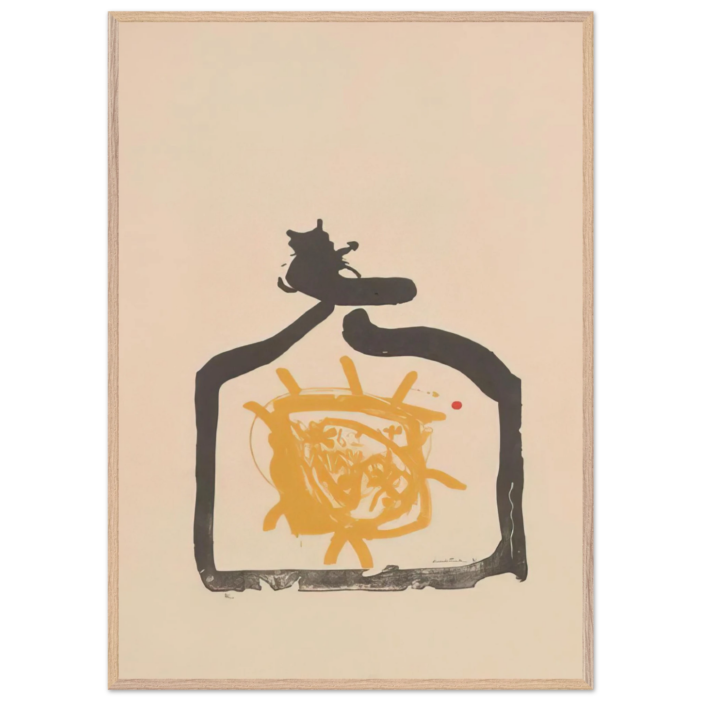 Helen Frankenthaler - May 26th Backwards - 1961 Wall art - 50x70 cm / 20x28 inches - Premium Wooden Framed Poster With Fine Art Paper - Black frame