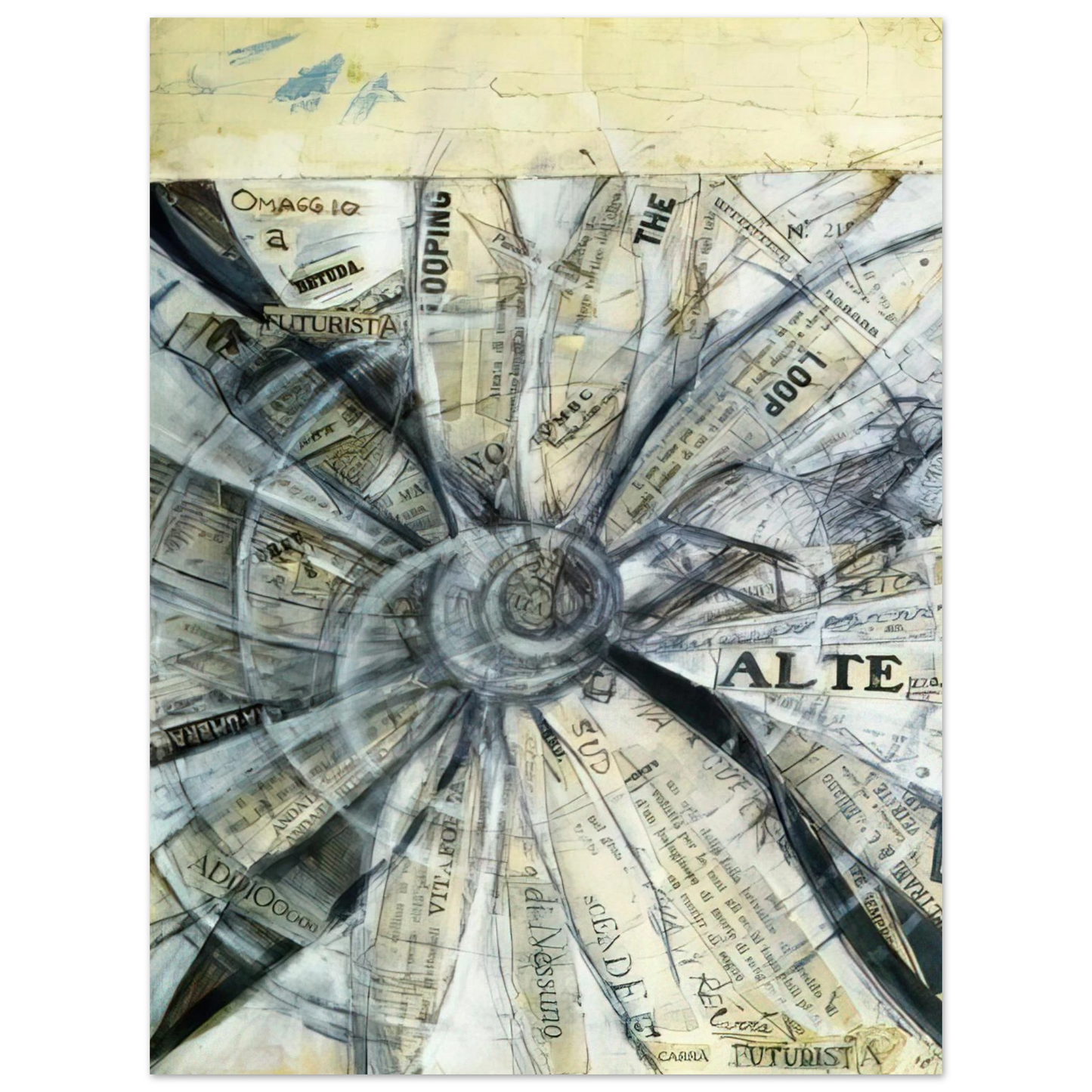 Carlo Carra - OMAGGIO A BETUDA FUTURISTA 1915 Fine Art Poster - Default Title