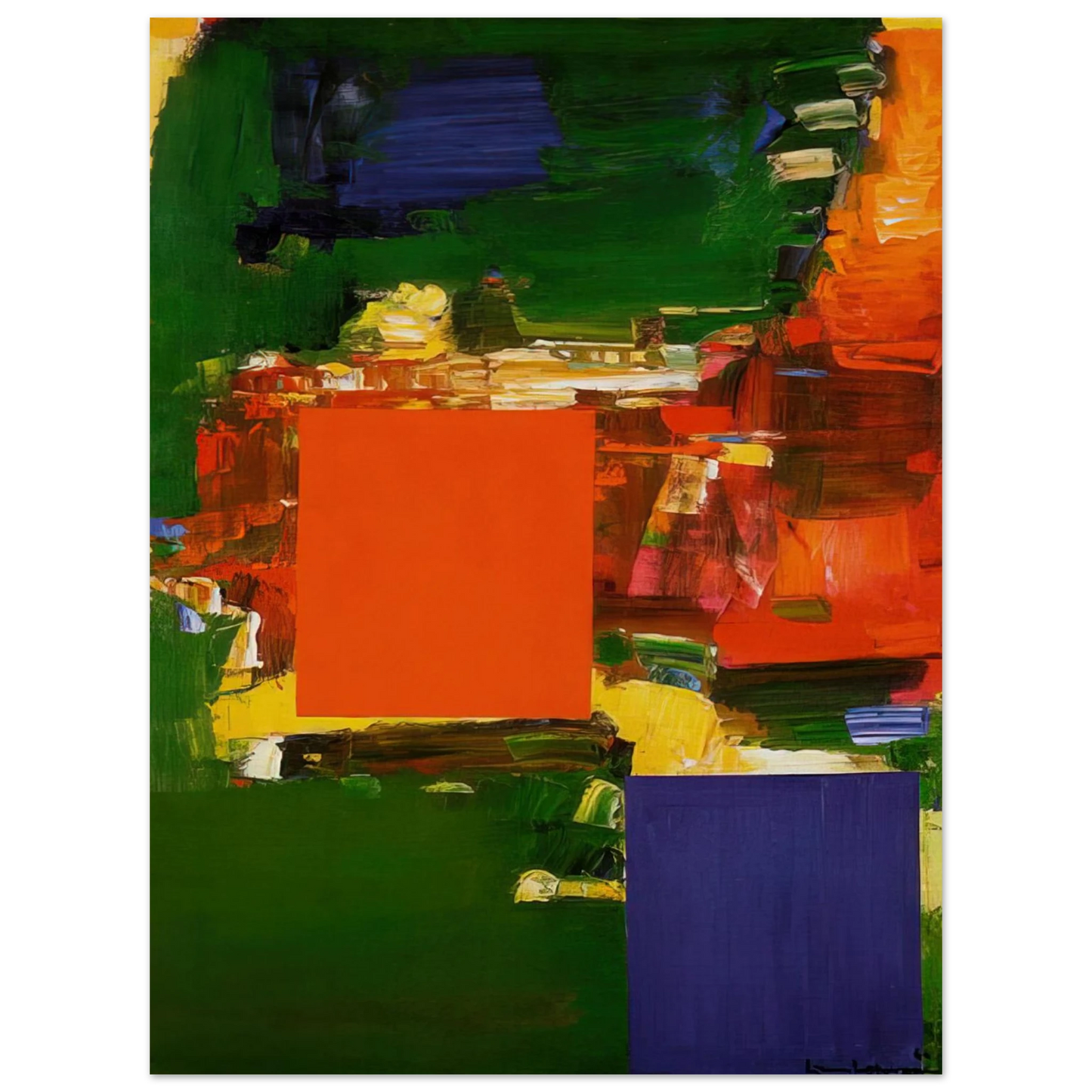 Hans Hofmann - Olive Grove Fine Art Poster - Default Title