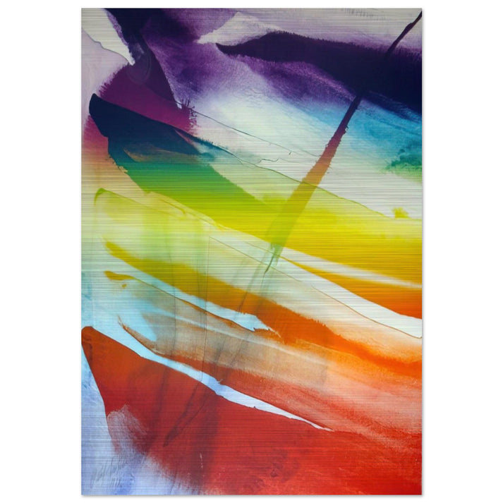 Phenomena Franklin's Kite - 1974 - Paul Jenkins Brushed Aluminum Print - 70x100 cm / 28x40 inches | Paul Jenkins Aluminum Print | Paul Jenkins Prints