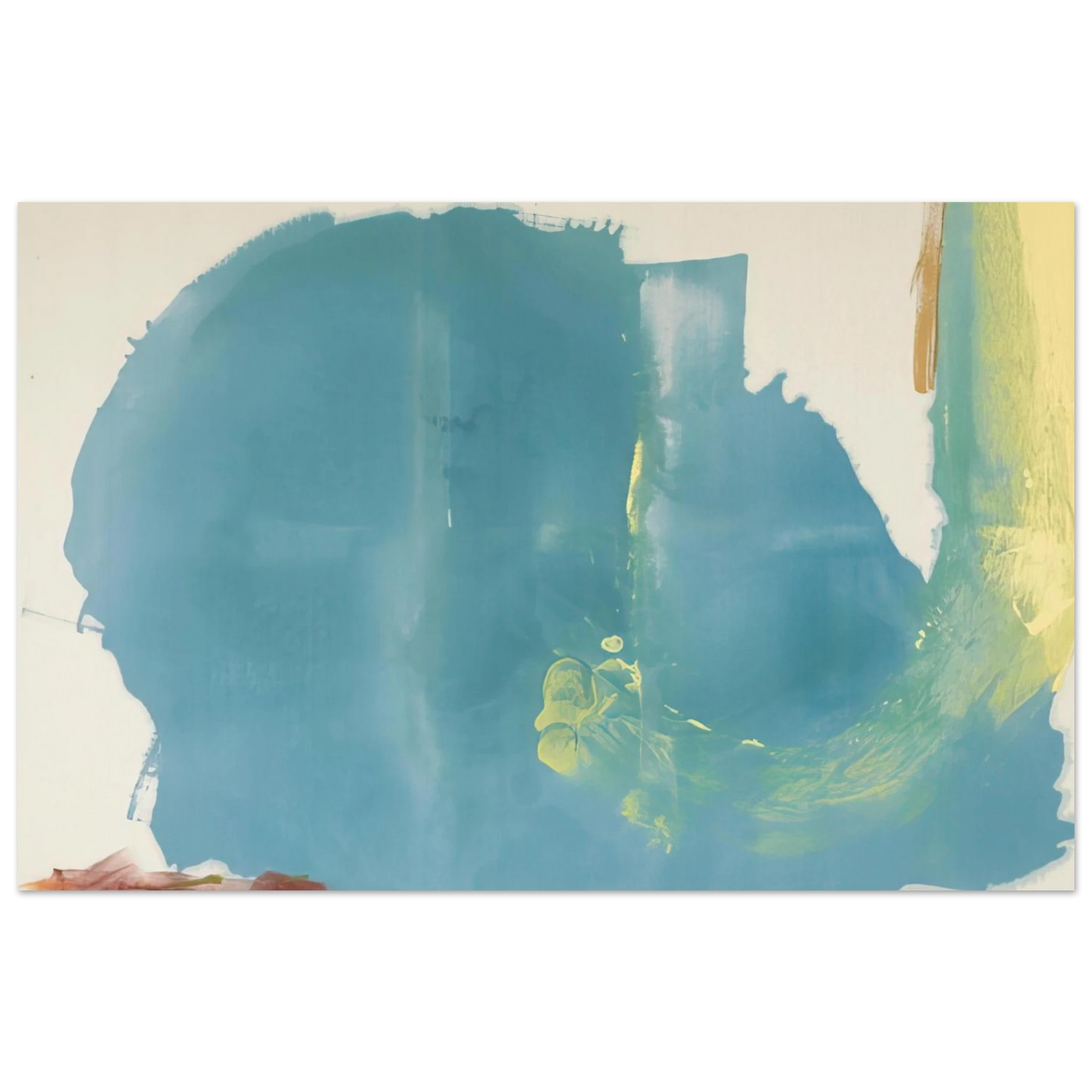 Helen Frankenthaler - Where Necessary - 1977 Wall art - 20x25 cm / 8x10 inches - Premium Wooden Framed Poster With Fine Art Paper - Black frame