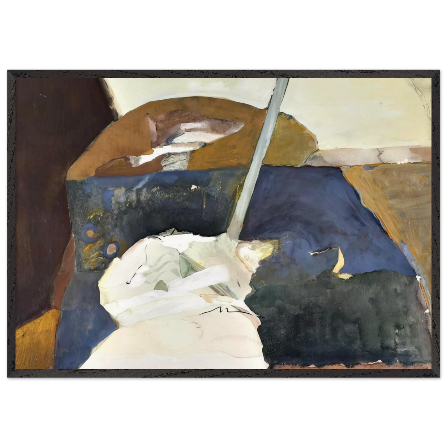 Sem titulo - 1975 - Menez Framed Art Print – Black Wooden Frame - Default Title - -Framed Art Print