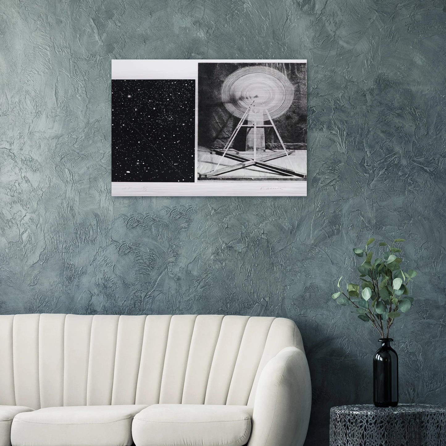 CONCENTRIC BEARINGS A 1984 - Vija Celmins Brushed Aluminum Print - 70x100 cm / 28x40 inches | Vija Celmins Aluminum Print | Vija Celmins Prints