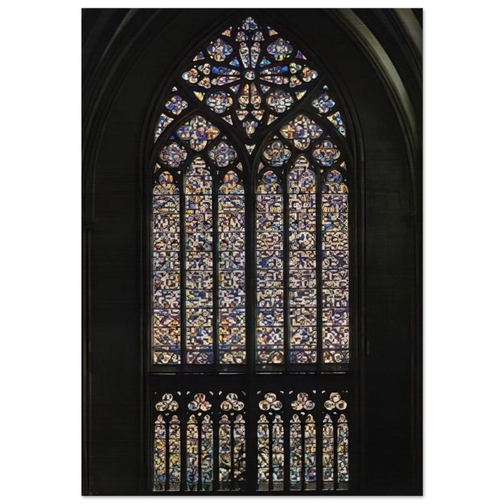 COLOGNE CATHEDRAL WINDOW 2007 - Gerhard Richter Brushed Aluminum Print - 70x100 cm / 28x40 inches | Gerhard Richter Aluminum Print | Gerhard Richter Prints
