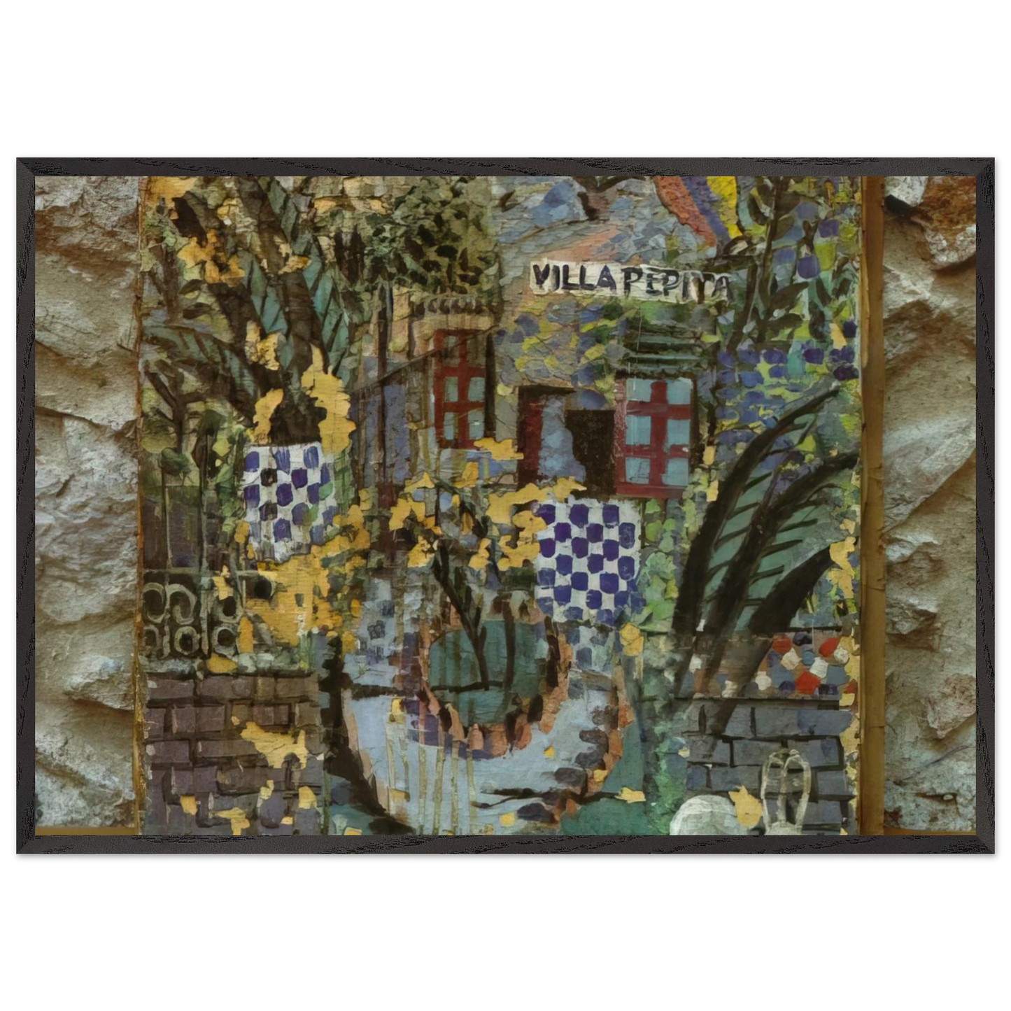 VILLA PEPITA - Salvador Dali Framed Art Print – Black Wooden Frame - Default Title - -Framed Art Print