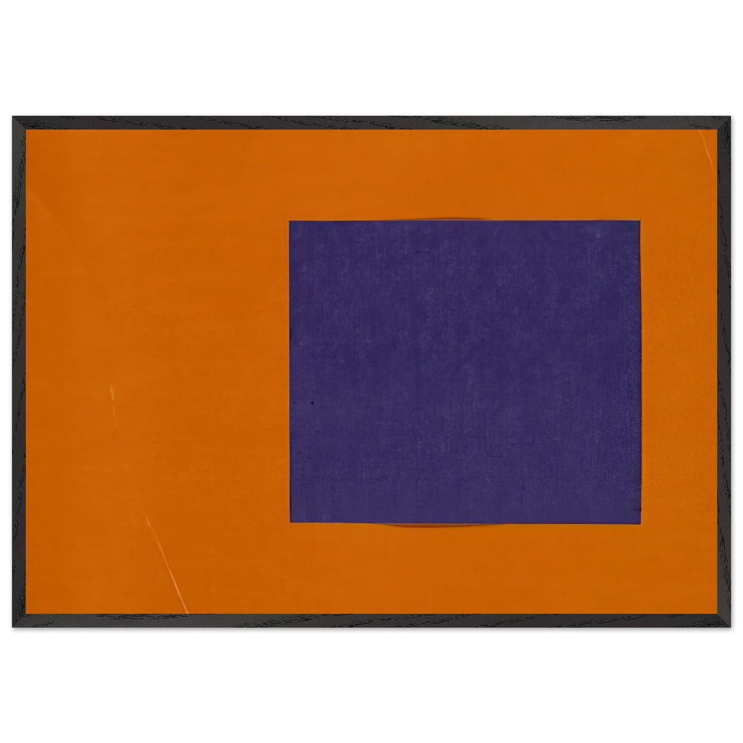 Purple and Orange from the series Line Form Color - Ellsworth Kelly Framed Art Print – Black Wooden Frame - Default Title - -Framed Art Print