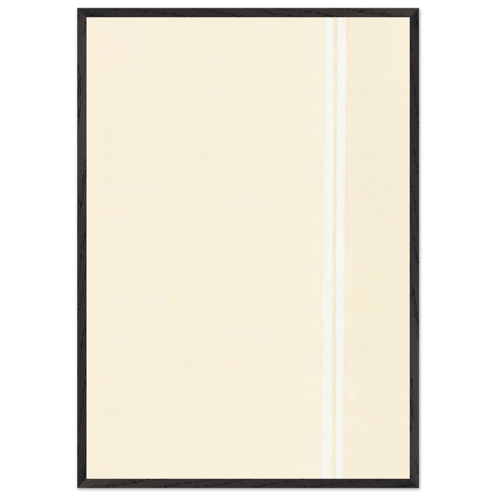 The Station of the Cross - Ninth Station - Barnett Newman 70x100 cm / 28x40 inches Framed Art Print – Black Wooden Frame
