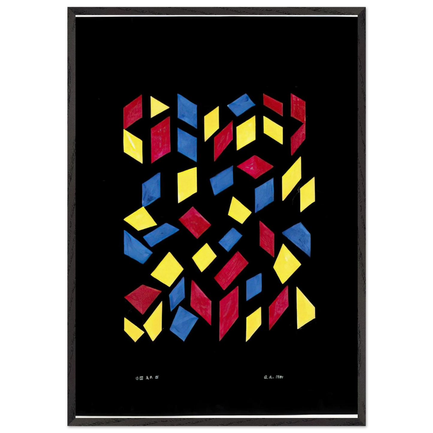 ORCHESTRA III 1980 - Anni Albers Framed Art Print – Black Wooden Frame - Default Title - -Framed Art Print
