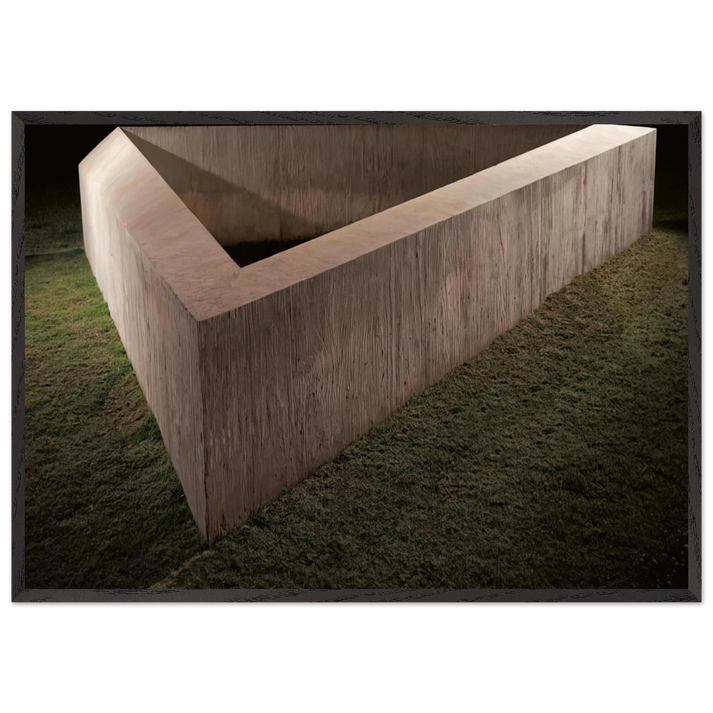 Untitled Adelaide - 1975 - Donald Judd 70x100 cm / 28x40 inches Framed Art Print – Black Wooden Frame