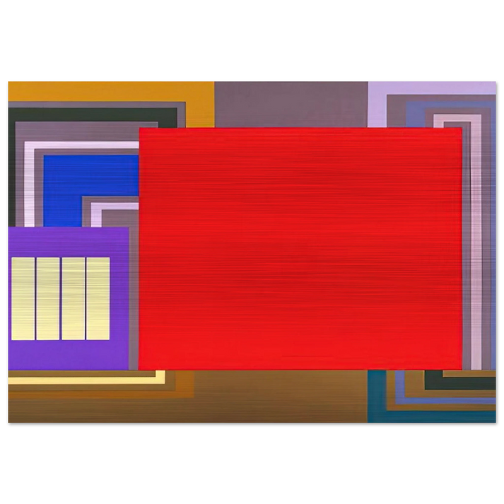 Power User - 1995 - Peter Halley Brushed Aluminum Print - 70x100 cm / 28x40 inches | Peter Halley Aluminum Print | Peter Halley Prints