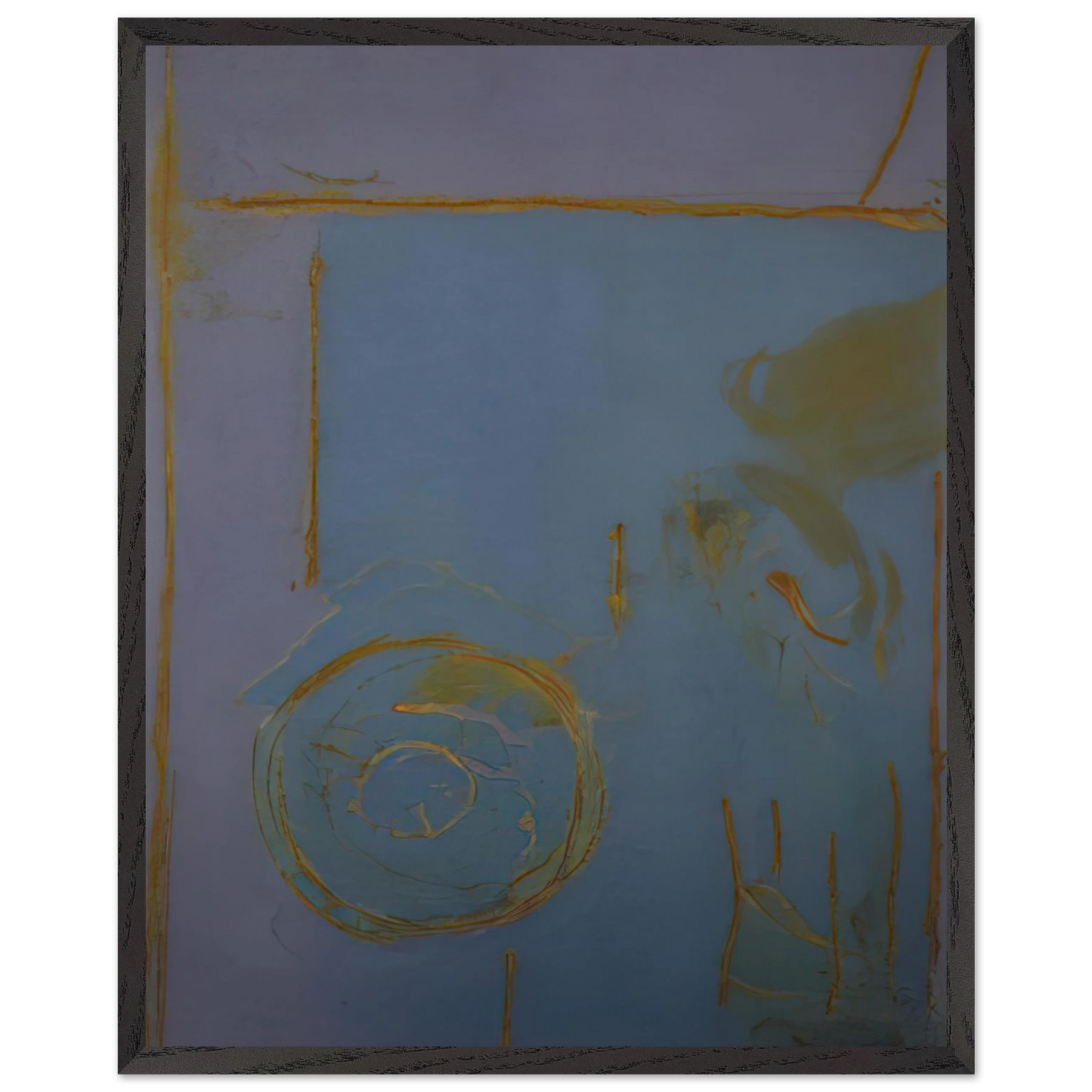 Helen Frankenthaler - Guadalupe - 1989 Wall art - 13x18 cm / 5x7 Inches - Premium Wooden Framed Poster With Fine Art Paper - White frame
