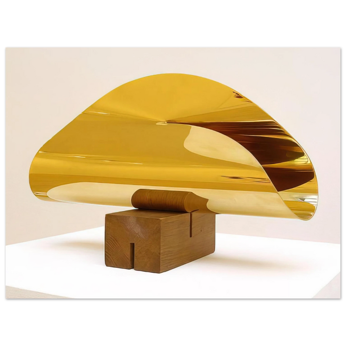 Max Bill - Fläche im Raum von einer Linie begrenzt - 1952 75x100 cm / 30x40inches Fine Art Poster