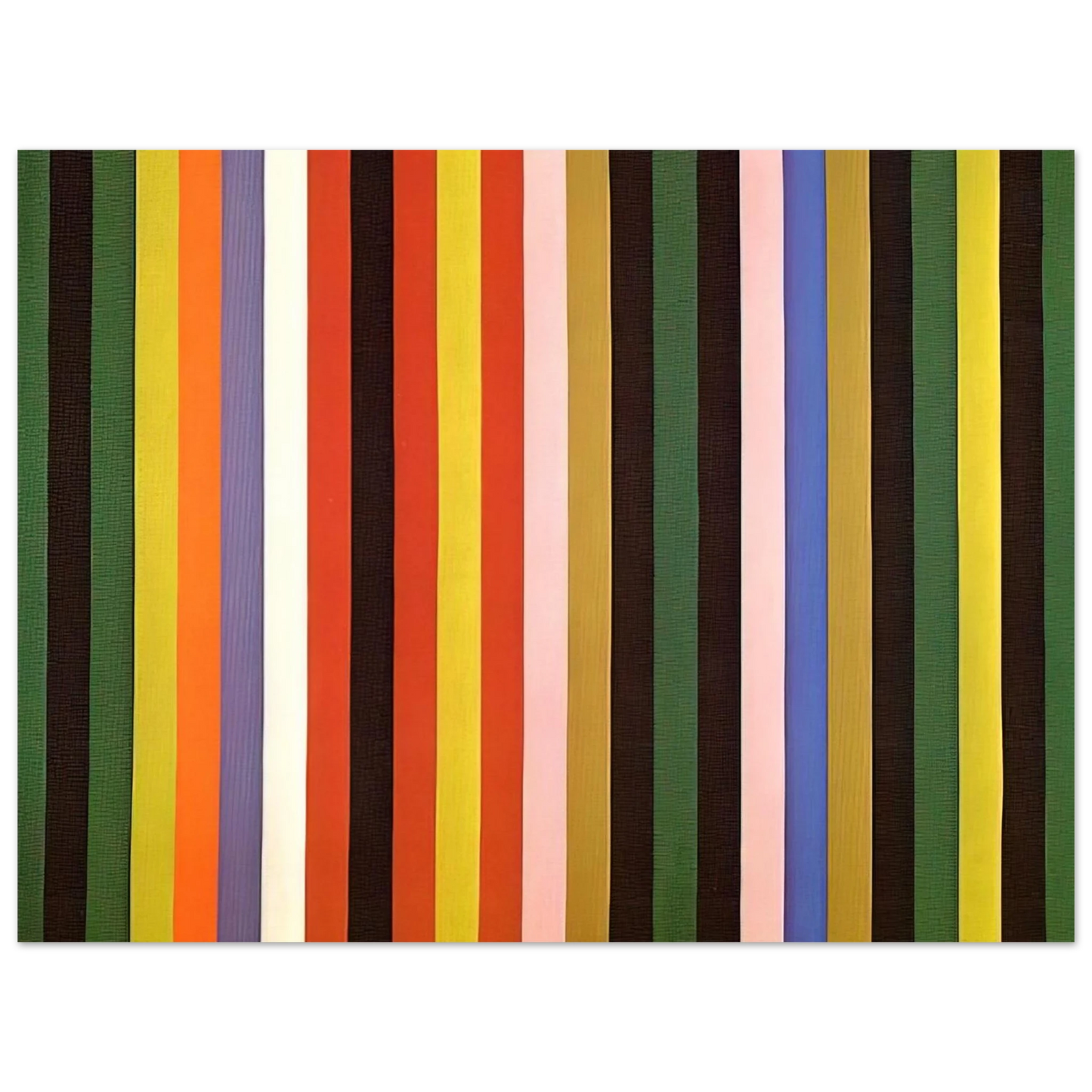 Gene Davis - Ferris Wheel - 1963 Fine Art Poster - Default Title