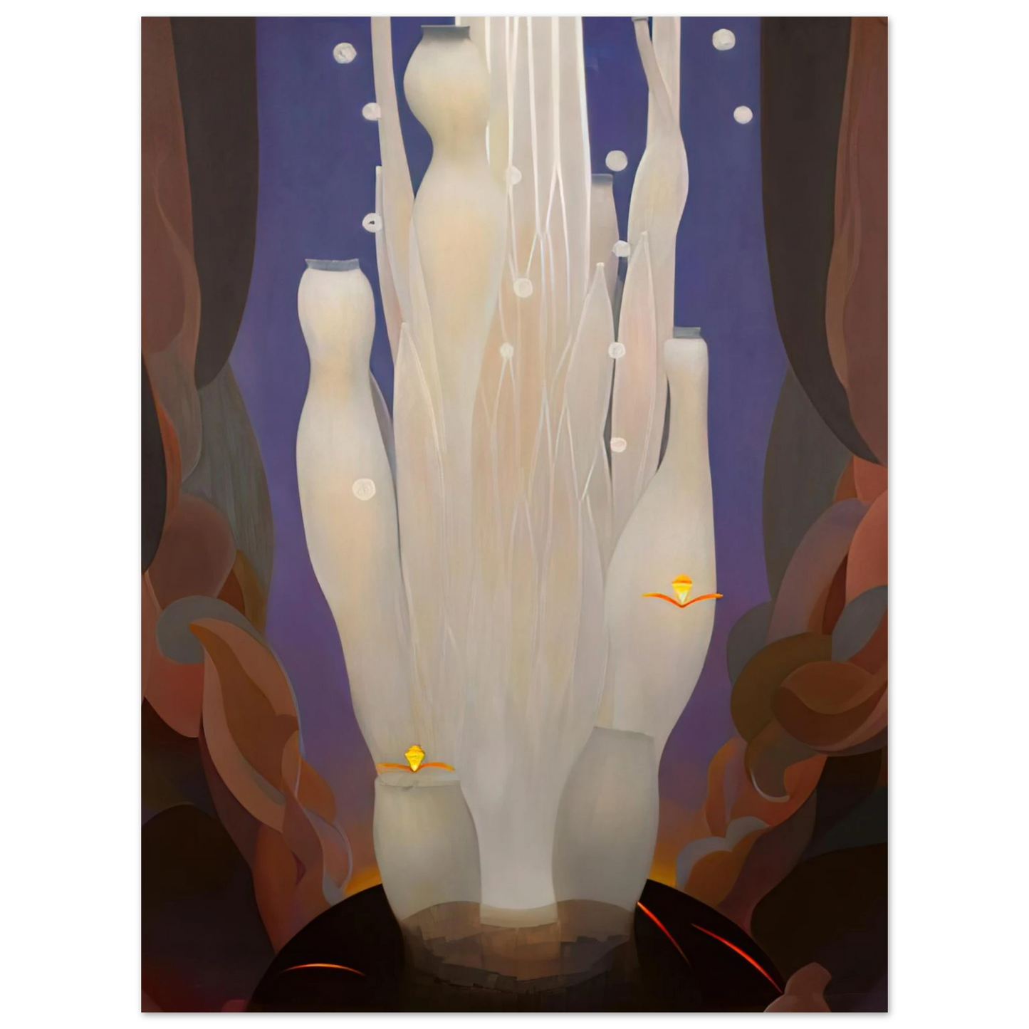 Agnes Lawrence Pelton - Fire Sounds - 1930 Fine Art Poster - Default Title